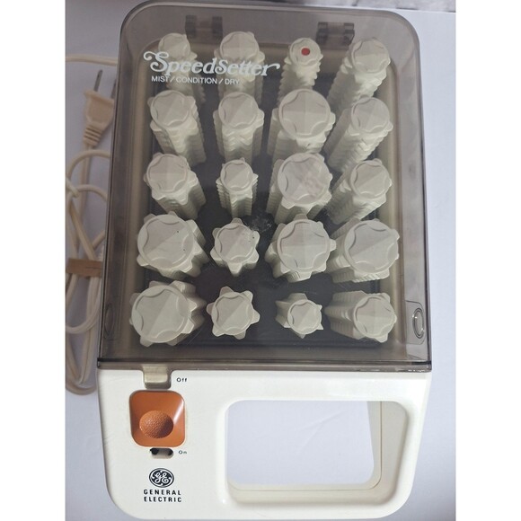 Vintage General Electric Speed Setter Hot Hair Rollers 20 Clips/Rollers WORKS - Picture 3 of 10